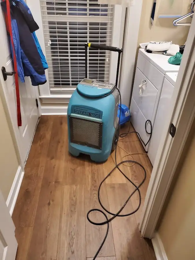 Commercial dehumidifier deployed for Flood Damage Cleanup in Overlea