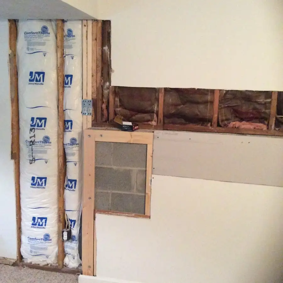 Wall insulation replacement during Odor Removal & Deodorization in Overlea